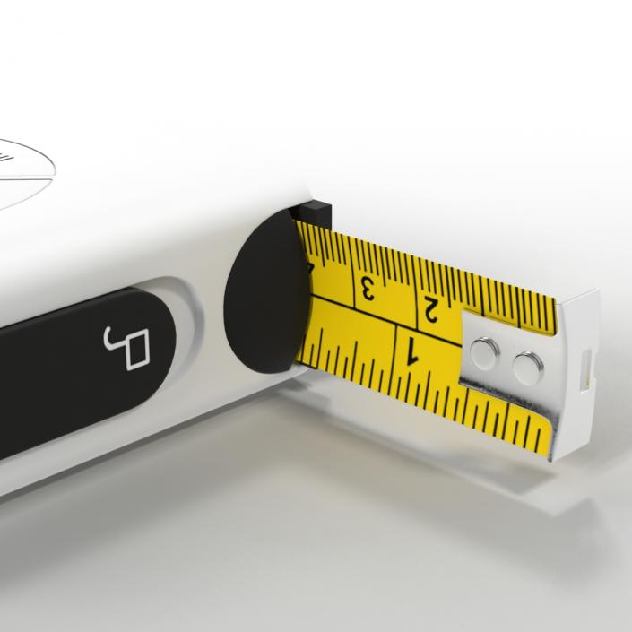 3D Digital Tape Measure White