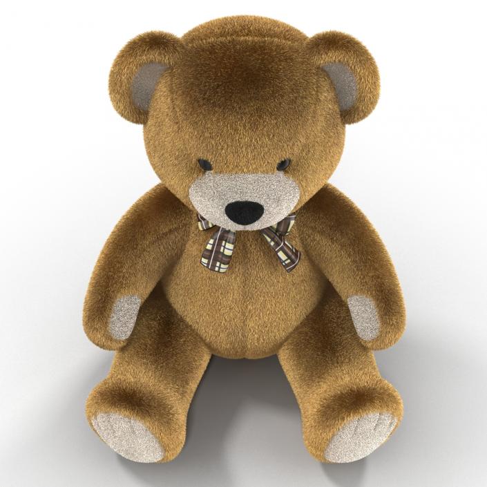 3D Teddy Bear 3D model with Fur model