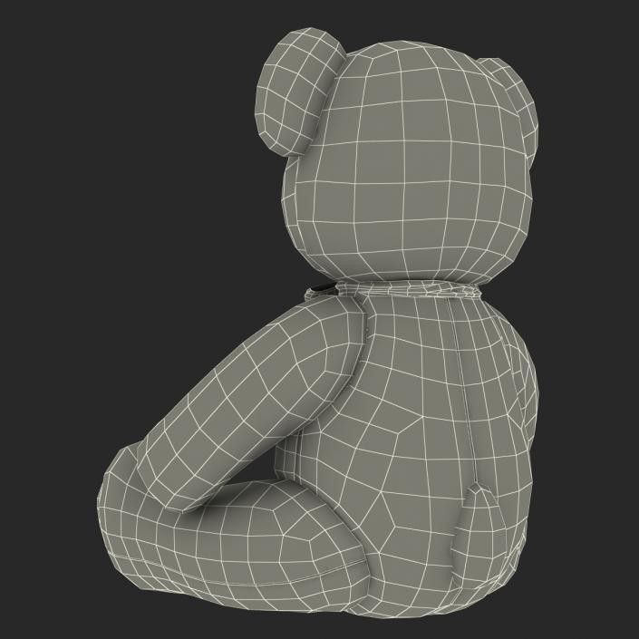 3D Teddy Bear 3D model with Fur model