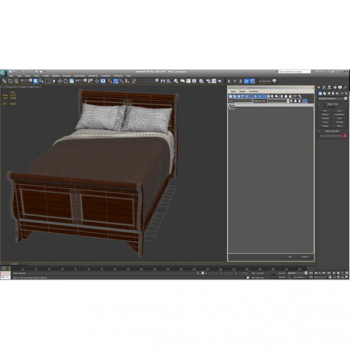 Bed 3 3D model