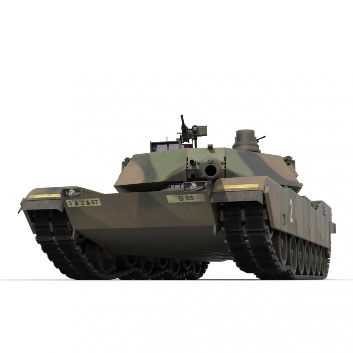 3D M1 Abrams Rigged