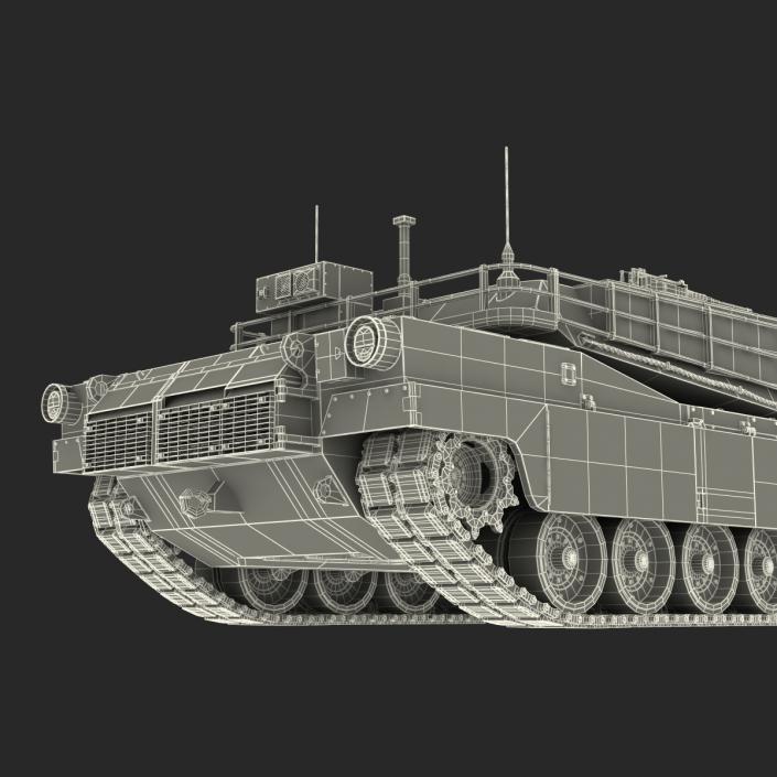 3D M1 Abrams Rigged