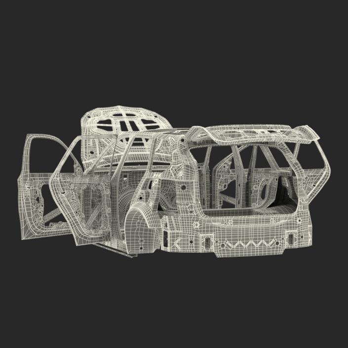 3D SUV Frame Rigged
