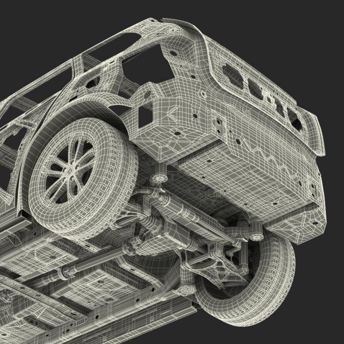 SUV Frame with Chassis 3D