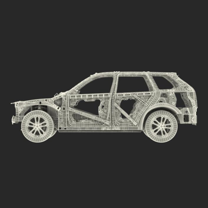 SUV Frame with Chassis 2 3D model