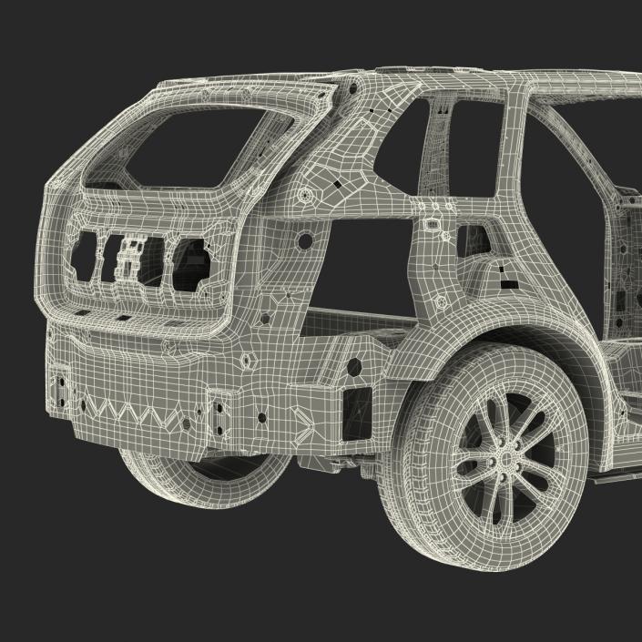 SUV Frame with Chassis 3 3D model