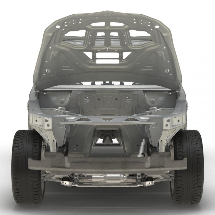 3D SUV Frame with Chassis 3 Rigged