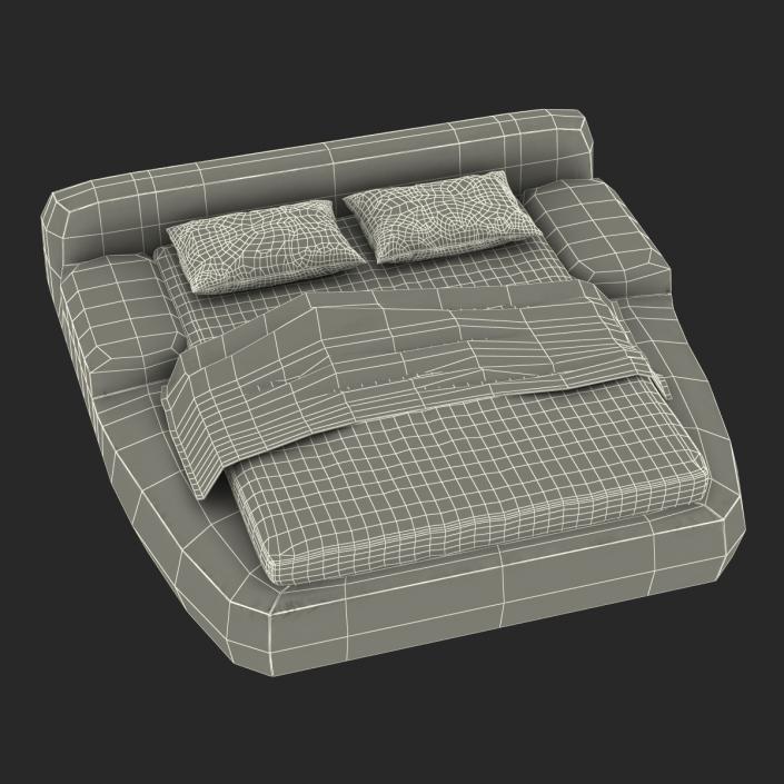 Upholstered Bed 4 3D