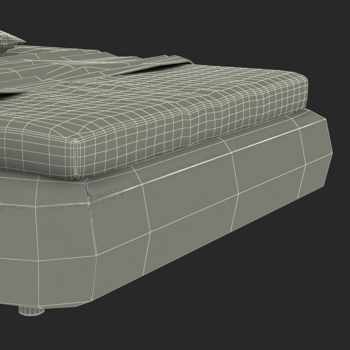Upholstered Bed 4 3D
