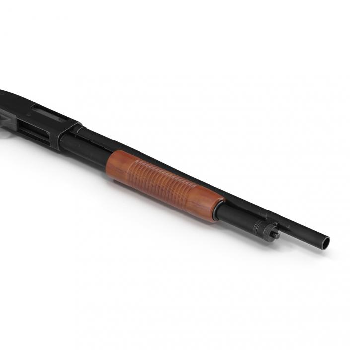 Shotgun Mossberg 500 Wooden 3D
