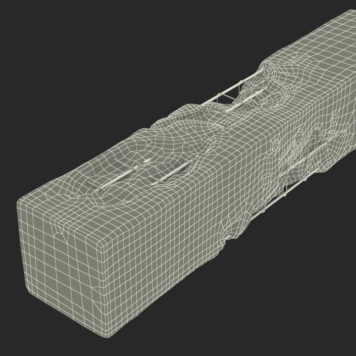 3D model Concrete Pillars Set
