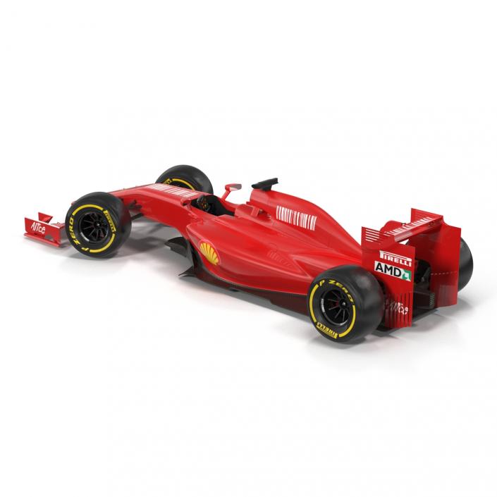 3D Formula One Car Rigged Red
