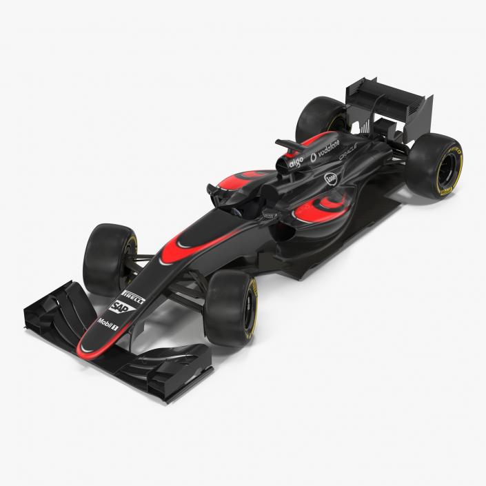 Formula One Car Rigged 3D