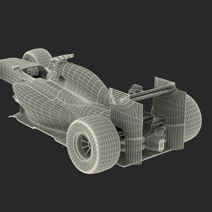 3D model Formula One Car Rigged Generic