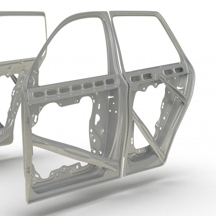 3D SUV Doors Rigged