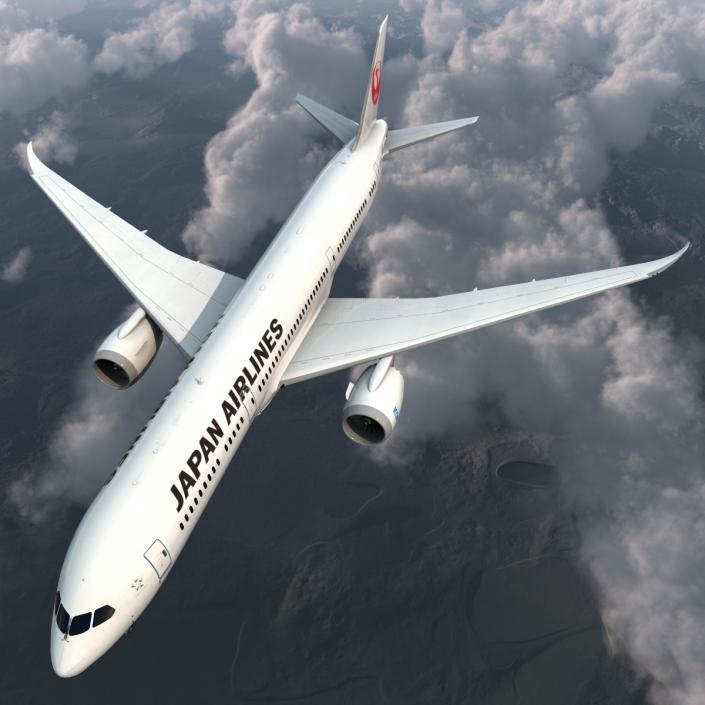 3D Boeing 787-9 Dreamliner Japan Airlines model