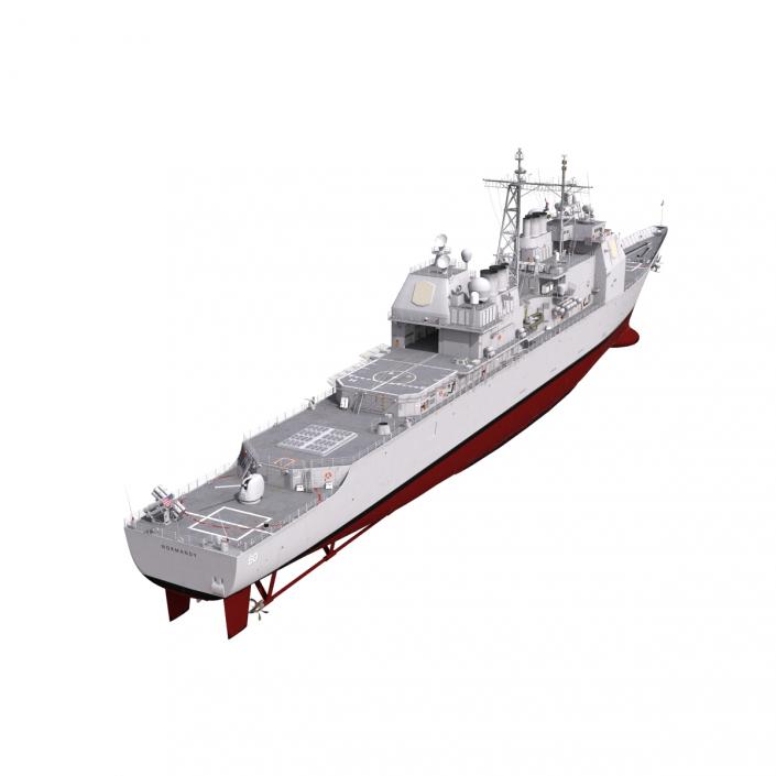 3D model Ticonderoga Class Cruiser Normandy CG-60
