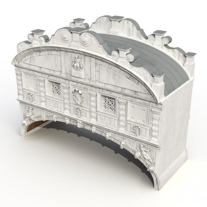 3D model Bridge of Sighs in Venice
