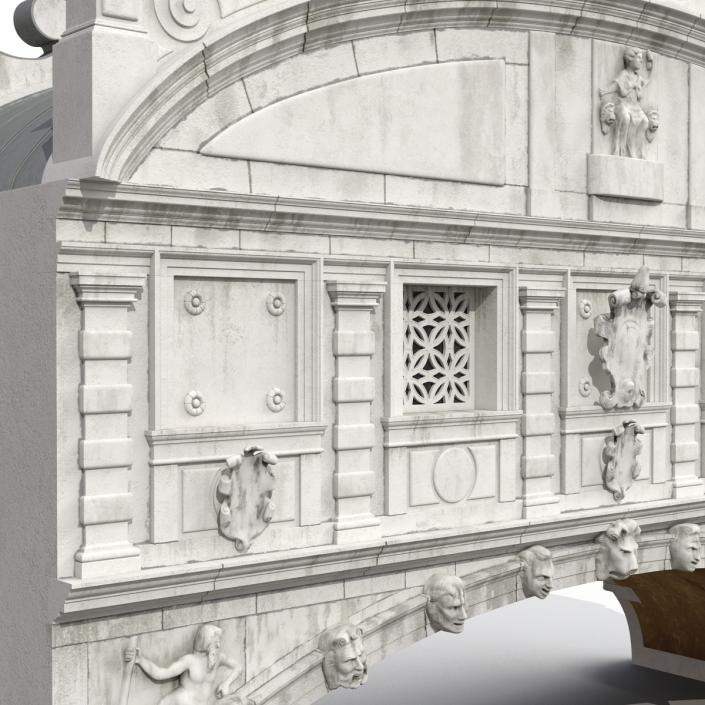 3D model Bridge of Sighs in Venice