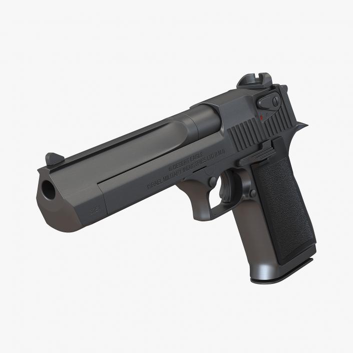 Pistol IMI Desert Eagle Black 3D model