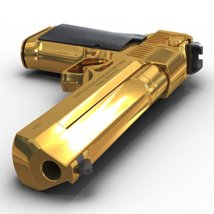3D model Pistol IMI Desert Eagle Golden