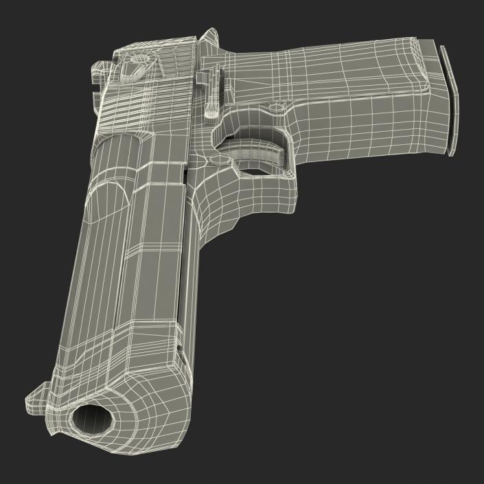 3D model Pistol IMI Desert Eagle Golden