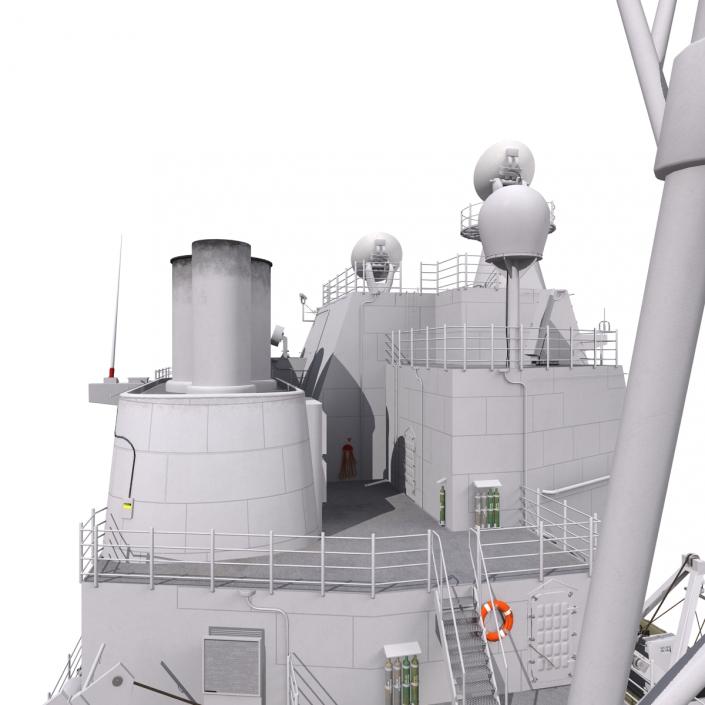 Ticonderoga Class Cruiser Port Royal CG-73 3D