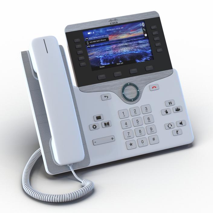 3D model Cisco IP Phone 8861 White