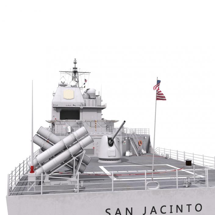 3D Ticonderoga Class Cruiser San Jacinto CG-56 model