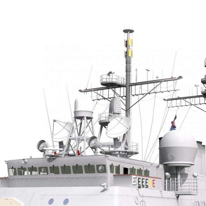 3D Ticonderoga Class Cruiser San Jacinto CG-56 model