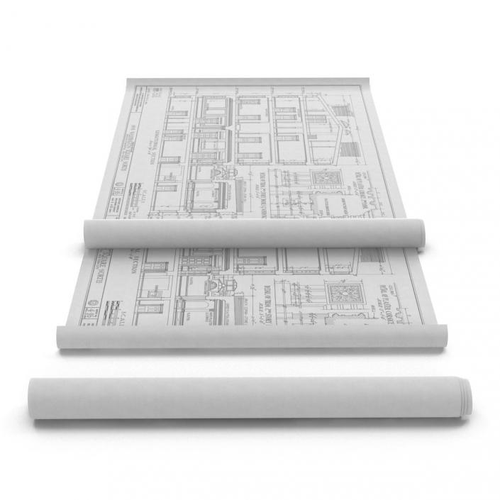 3D model House Blueprints Set