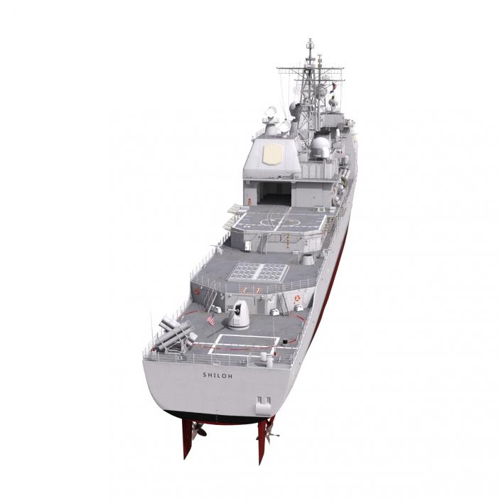 3D Ticonderoga Class Cruiser Shiloh CG-67 model