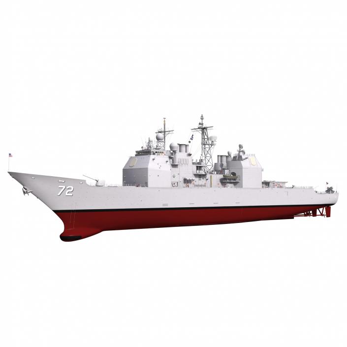 Ticonderoga Class Cruiser Vella Gulf CG-72 3D