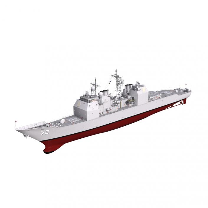 Ticonderoga Class Cruiser Vella Gulf CG-72 3D