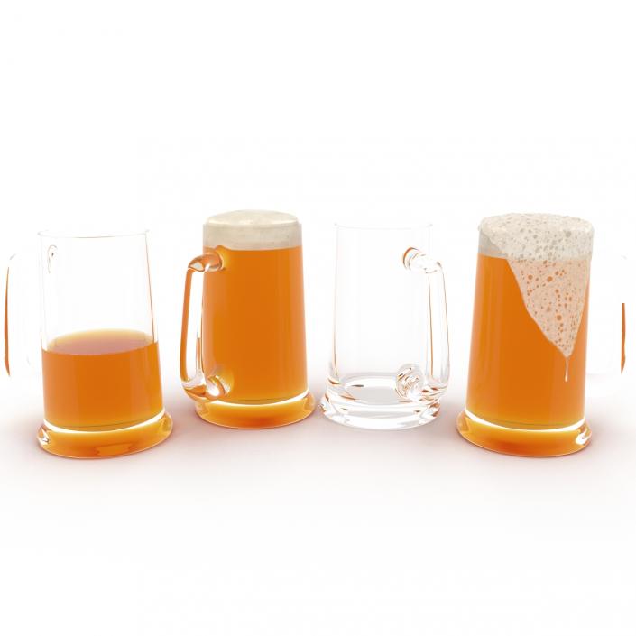 3D model Beer Mugs Collection