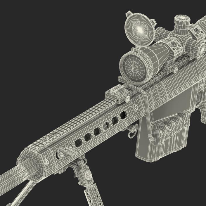 Barrett M107 3D