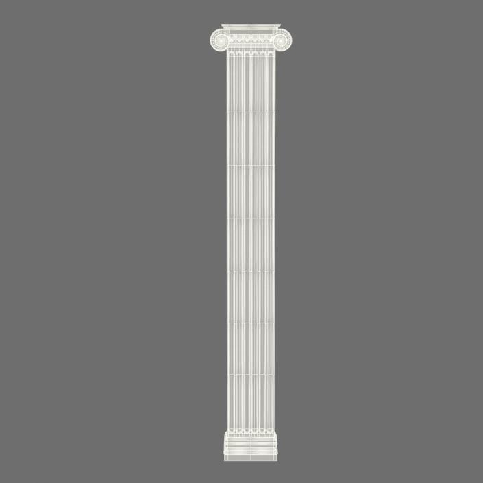 3D Pilasters Ionic Greco Roman Set