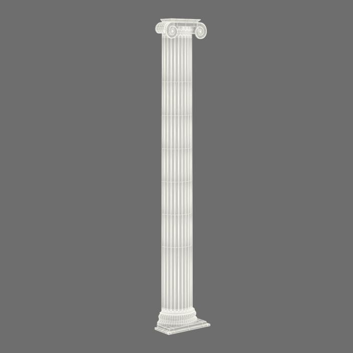 3D Pilasters Ionic Greco Roman Set