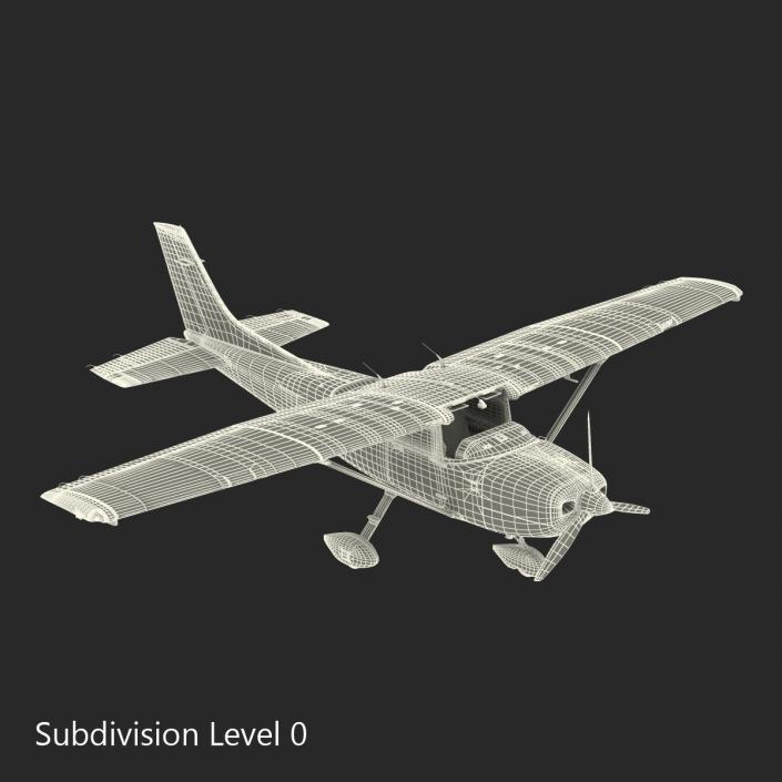 3D model Cessna 182 Skylane Rigged