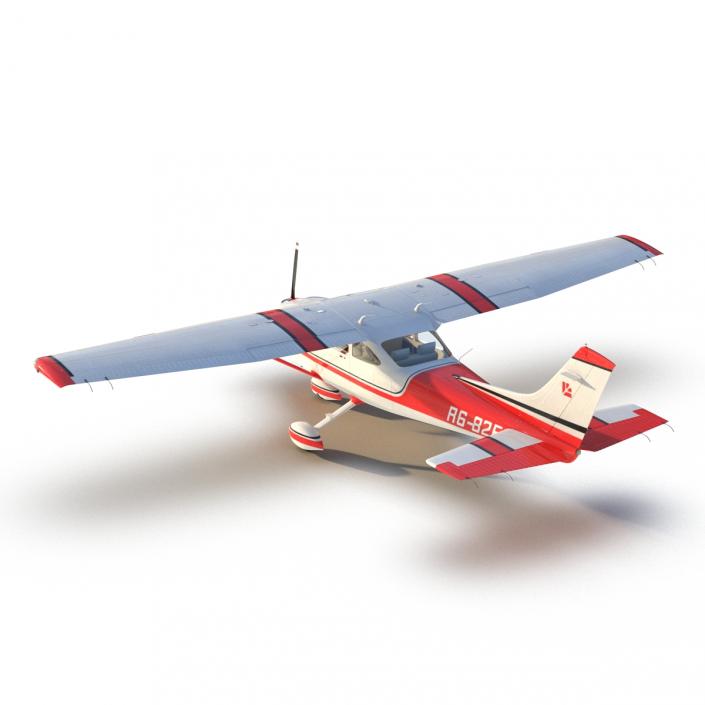 Cessna 182 Skylane Red 3D