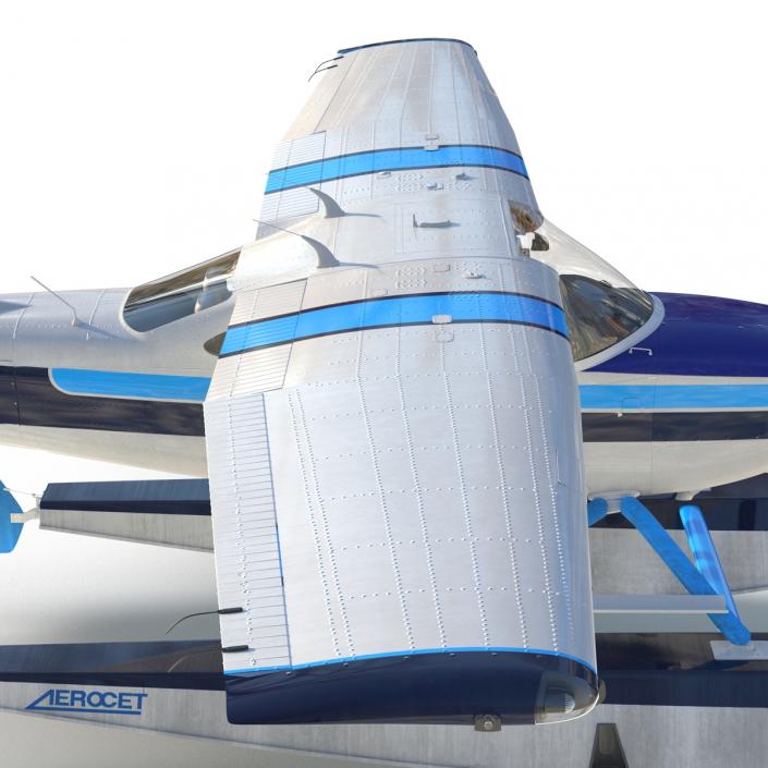 3D Cessna 182 Skylane on Floats model