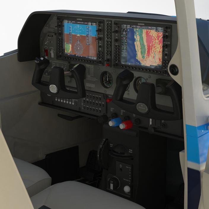 3D Cessna 182 Skylane on Floats model