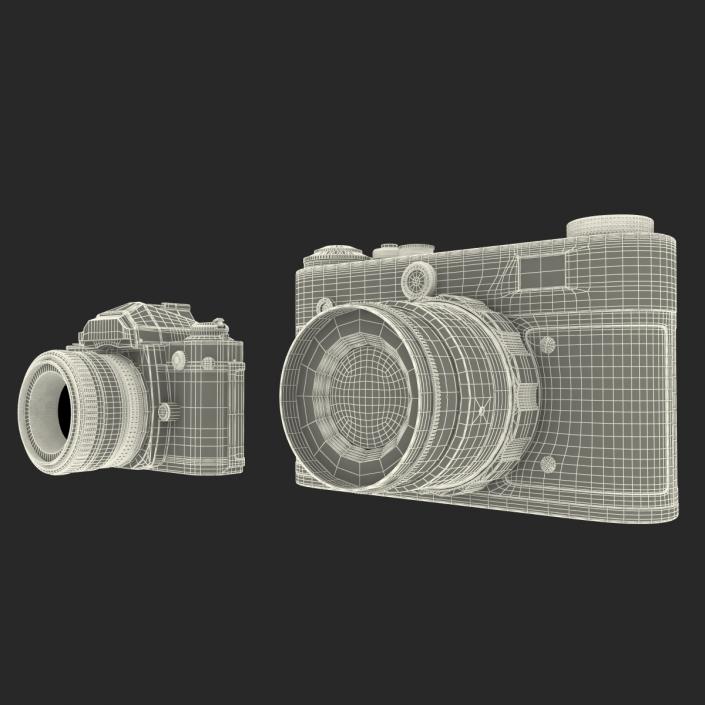 3D Vintage Cameras Collection