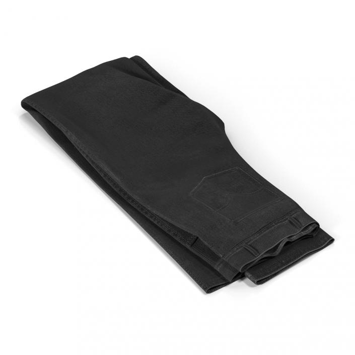 3D Folded Jeans Black model