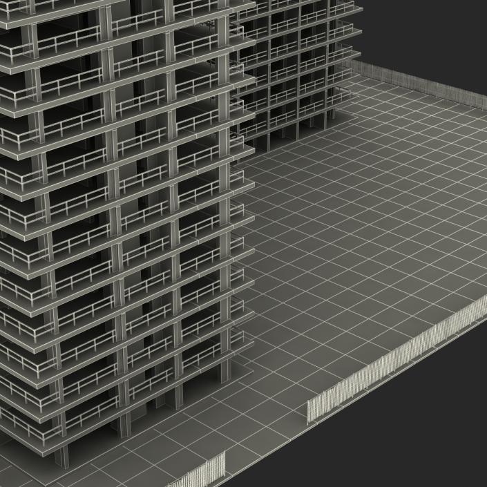 3D Building Construction 4 model