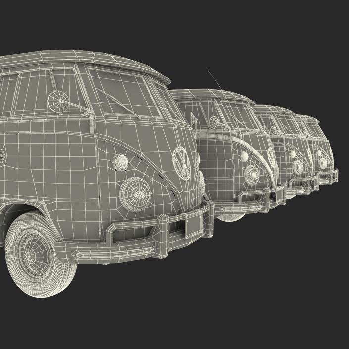 3D Volkswagen Type 2 Collection model