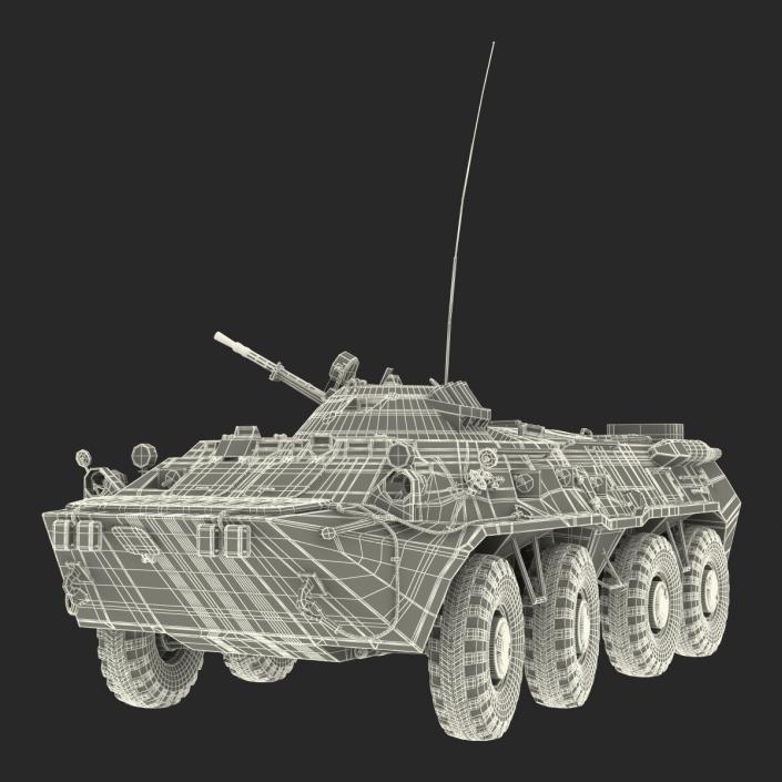 3D Rigged Russian Military Vehicles Collection model