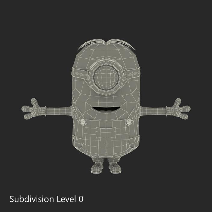 3D Short One Eyed Minion