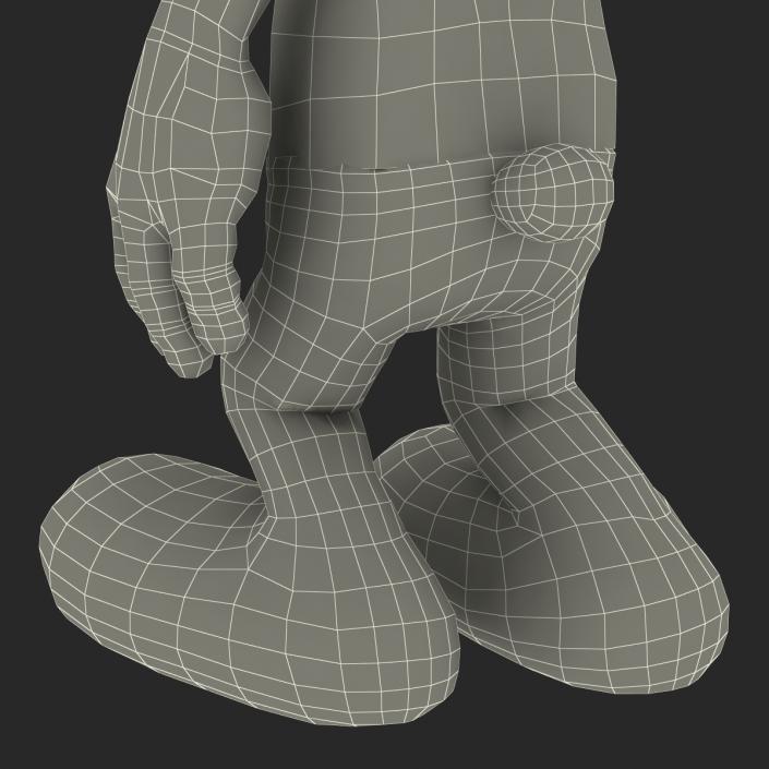 3D Smurf Pose 4 with Fur
