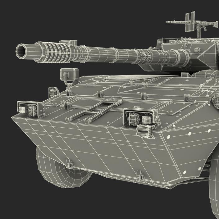 3D Wheeled Tank Destroyer B1 Centauro Rigged